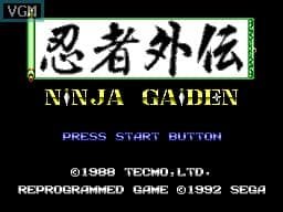Ninja Gaiden (Master System) screenshot - SEGA Universe