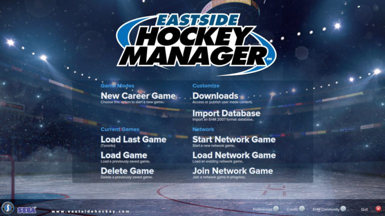 Eastside Hockey Manager screenshot - SEGA Universe