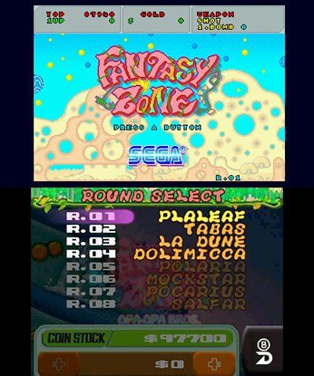 3D Fantasy Zone screenshot - SEGA Universe