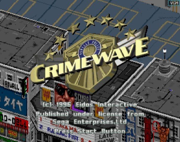 CrimeWave screenshot - SEGA Universe