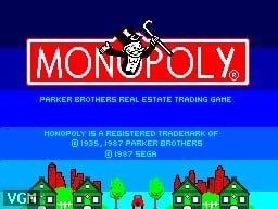 Monopoly (1988) screenshot - SEGA Universe