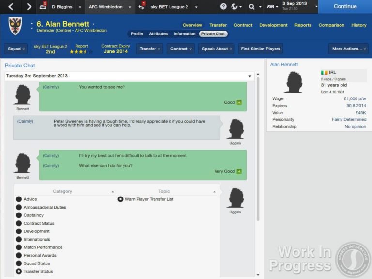 Football Manager 2014 screenshot - SEGA Universe