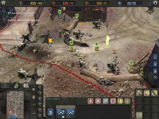 Company of Heroes (mobile) screenshot - SEGA Universe