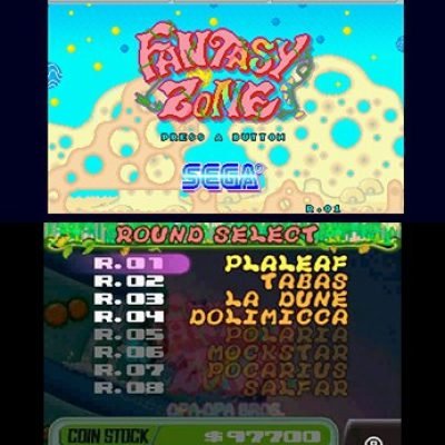 3D Fantasy Zone screenshot - SEGA Universe