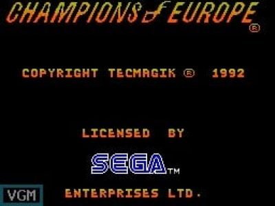 Champions of Europe screenshot - SEGA Universe