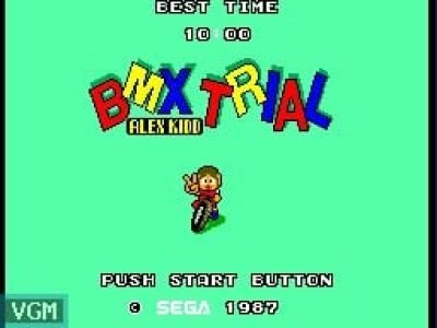 Alex Kidd BMX Trial screenshot - SEGA Universe