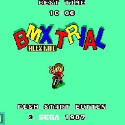 Alex Kidd BMX Trial screenshot - SEGA Universe